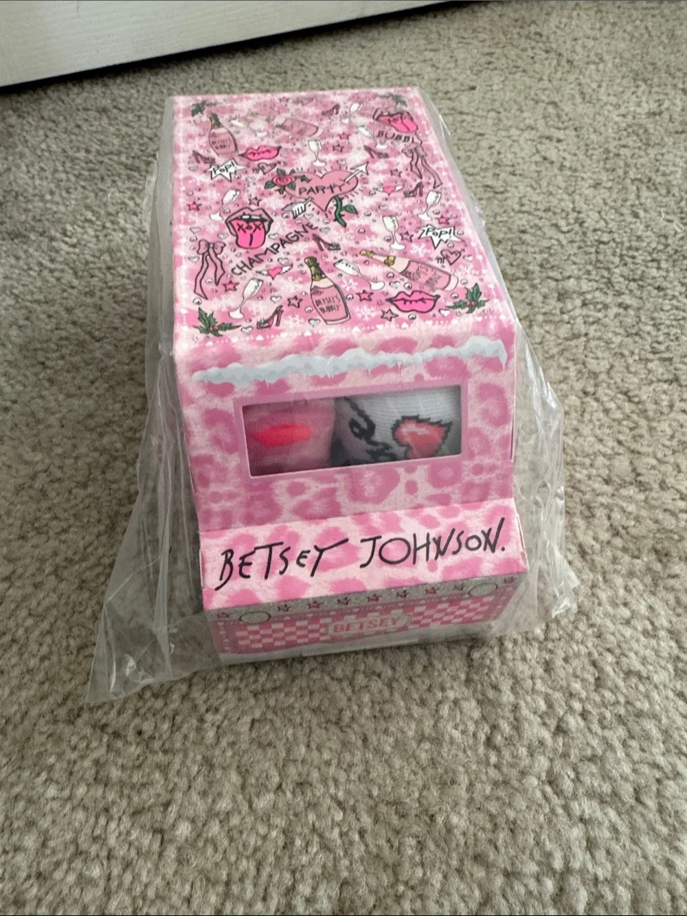 Betsey Johnson Socks Gift Box SEALED